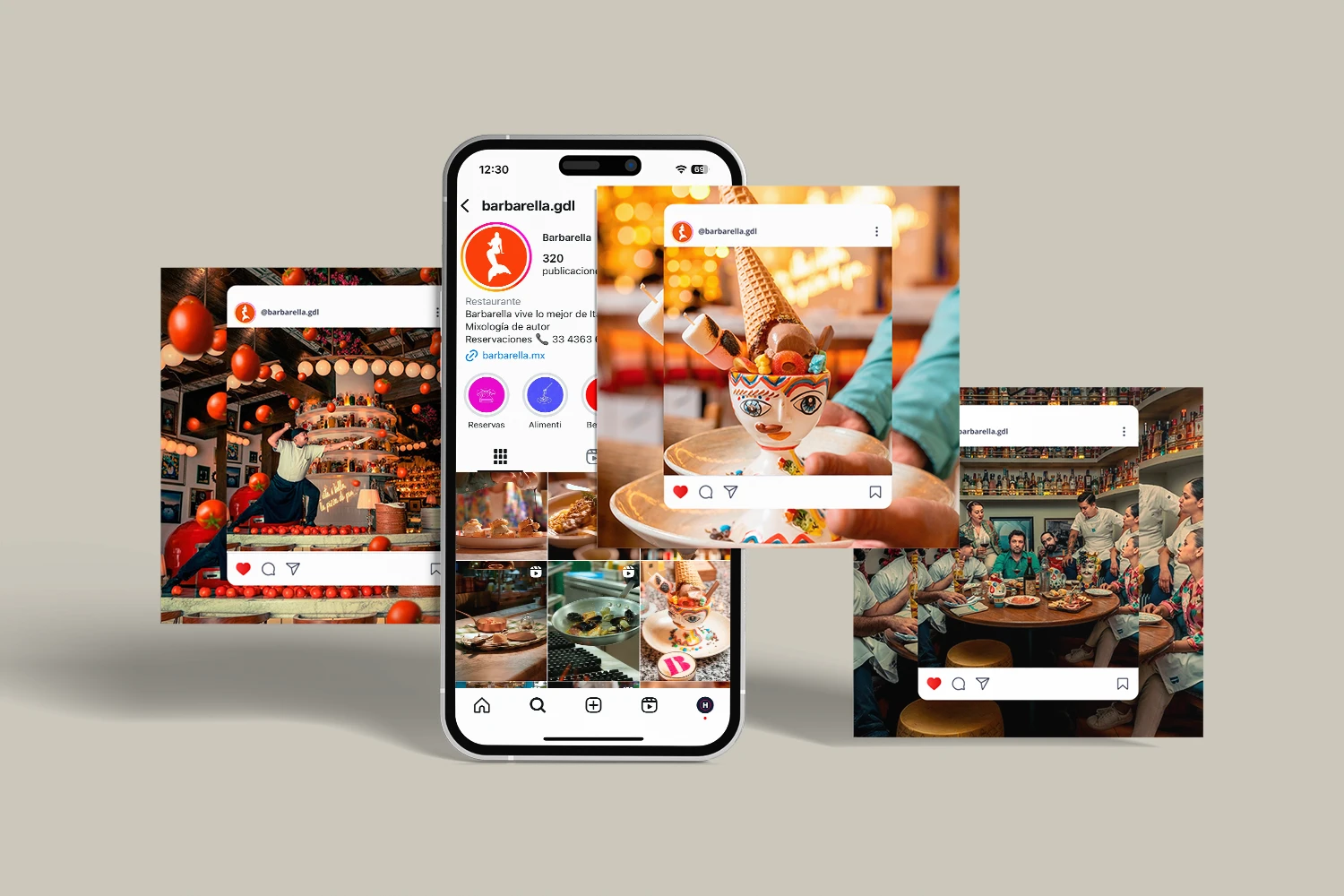 social media barbarella post